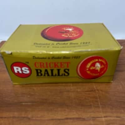 Box of 6 junior cricket balls - made in India (brand new)