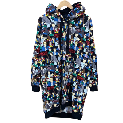 Peter Alexander Stranger Things Patterned Long Hoodie Size L