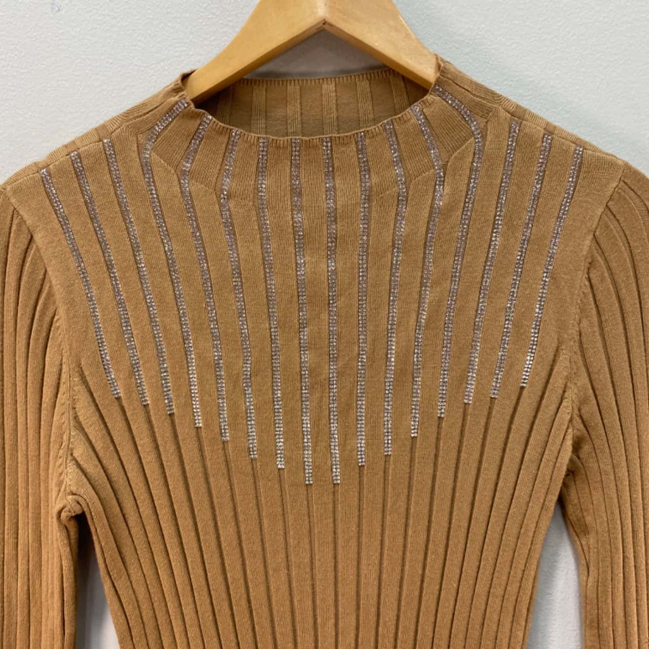 INC International Concepts Womens Size M Skivvy with Bling Beige ...