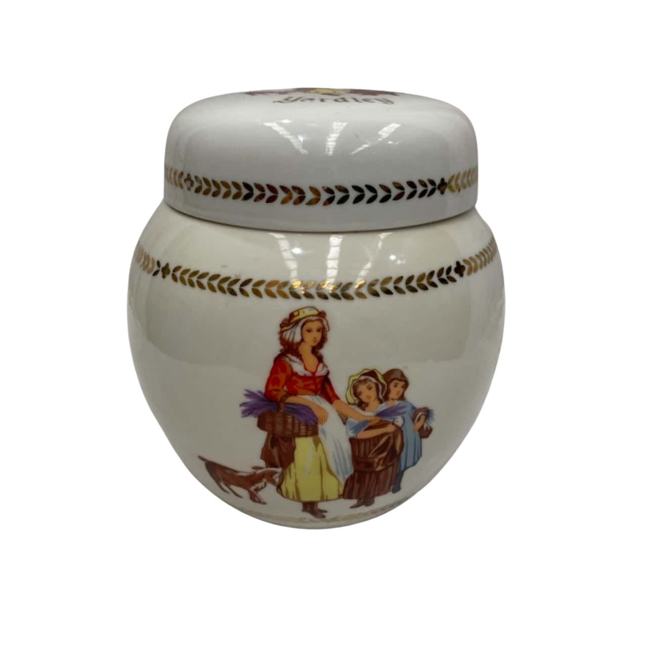 Vintage Yardley Ginger Jar Commemorative England Tea Caddy Urn Queen