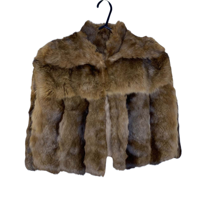 Custom Made Women’s One Size Fur Coat Brown 
