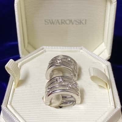 Vintage  SWAROVSKI  Stamped Clip-on Earrings