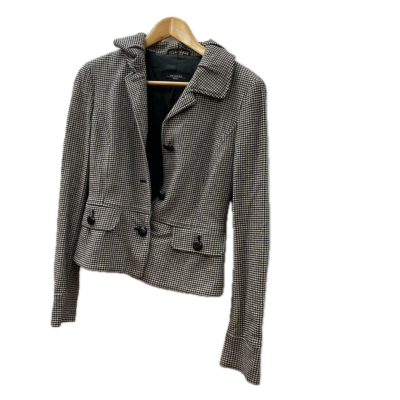 Maxmara Womens  Size 10 Black  / White Jacket