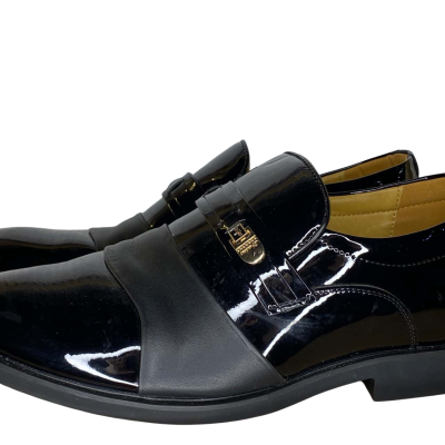  Mens  Black Dress Shoes Size 7 / 8 
