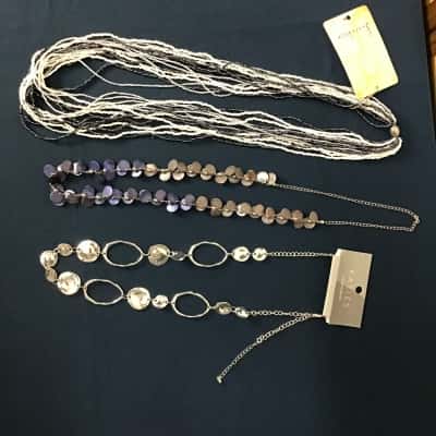  Selection of 3 Womens Long Length Necklaces