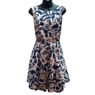 New With Tags REVIEW 'Primrose Lane' Navy / Blush Dress in Size 12