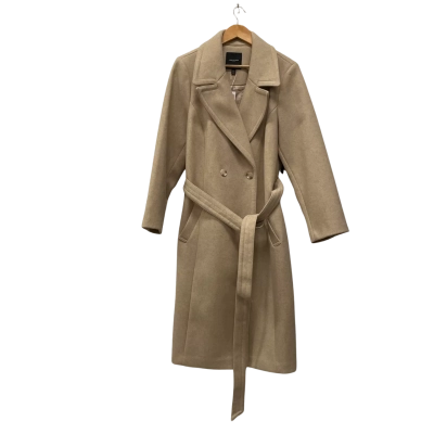 Forever New Curve Womens  Size 20 Trench Coat Brown / Nude 