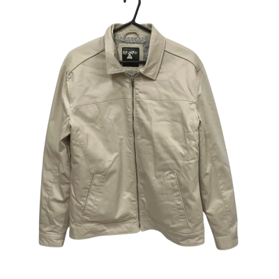 R.P. Vintage Size M Fleece Zip Up Jacket Beige 