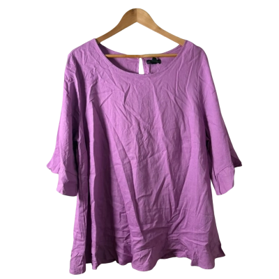 Autograph Womens  Size 18 Crew Neck Top Purple 