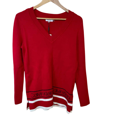 Brand New - Calvin Klein Red Jumper - Size XS