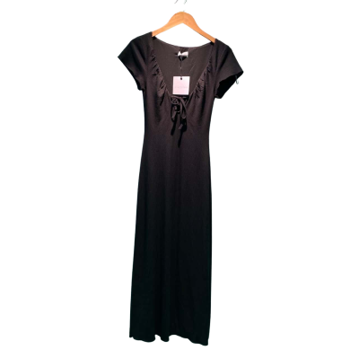 Luci Dibella Womens  Size 8 Midi Dress Black  