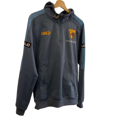 AFL HAWKS - Unisex  Size M Hoodie - Tasmania - Blue 