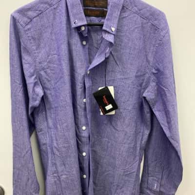 bossini Mens  Size M Business Shirt Blue 