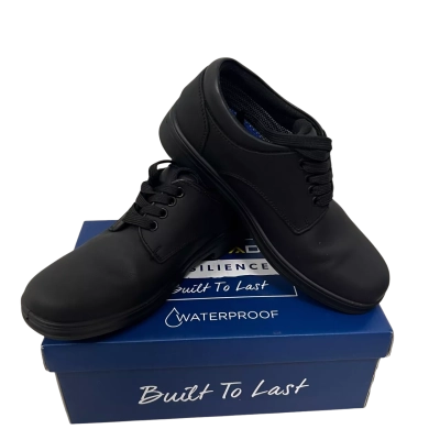 Colorado Solace Junior Waterproof Black Leather School Shoes US 3 + Box