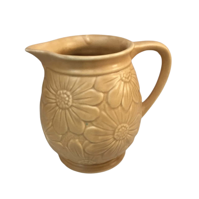 Caramel Floral Jug Approx 14 x 15cm