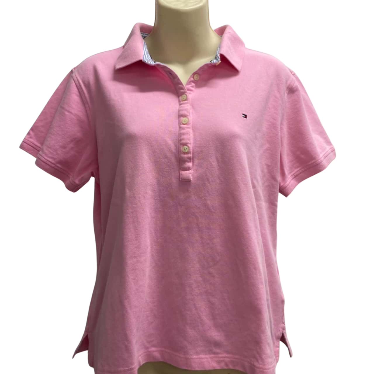 Tommy Hilfiger Womens Size XL Pink Polo (s)