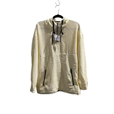 BNWT NTH Womens Size L Cream Cord Zip Up Hooded Jacket RRP $89