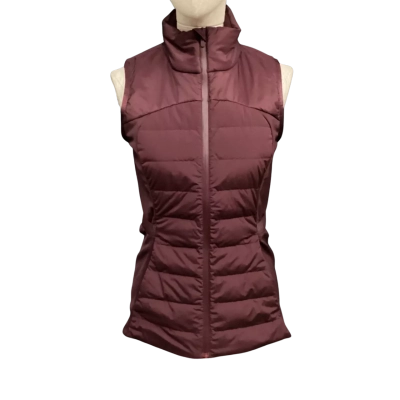 Lululemon Womens  Sleeveless Puffer Vest Size 6 Mulberry 