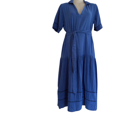  Ruby Yaya. Azure Blue Tiered Dress.   Size XL 