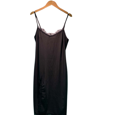 Weekday Womens  Size M Black  midi slip dress