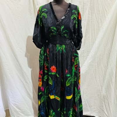 TAKING SHAPE Size 16 Maxi Dress Multicoloured 