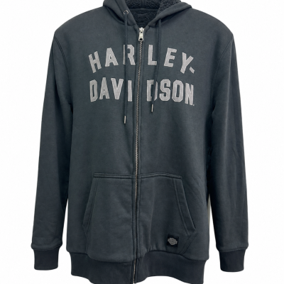 Harley Davidson Mens  Size S Hoodie Black  / Grey 