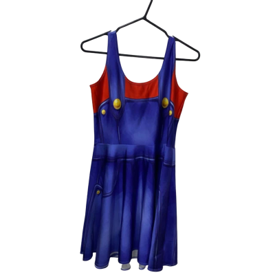 Living Dead Super Mario Cosplay Skater Dress Size XL 
