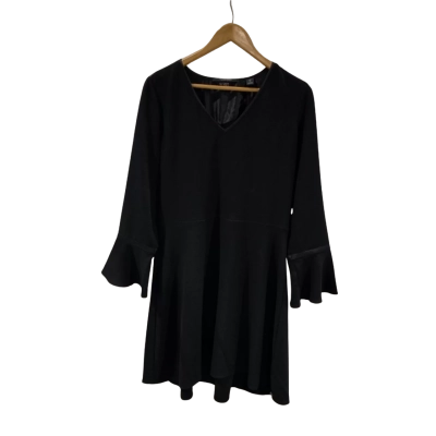 Scotch & Soda Black Dress With Flared Sleeves Size M 