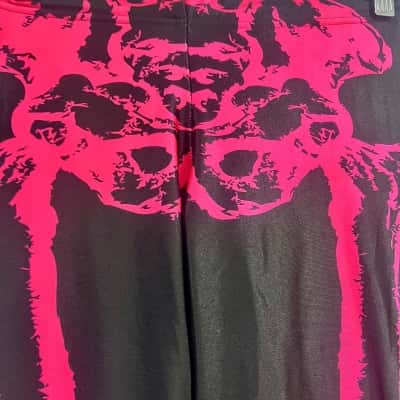 Blackmilk Hotpink Skeleton Leg bones Size L