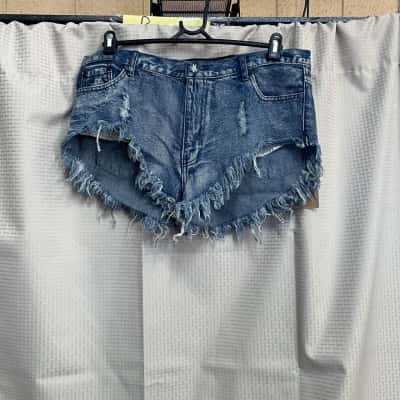 Oneteaspoon Womens  Size 14 Denim Shorts Blue 