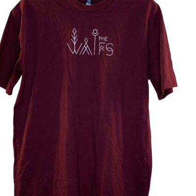  Mens  Casual tee Size L burgundy 