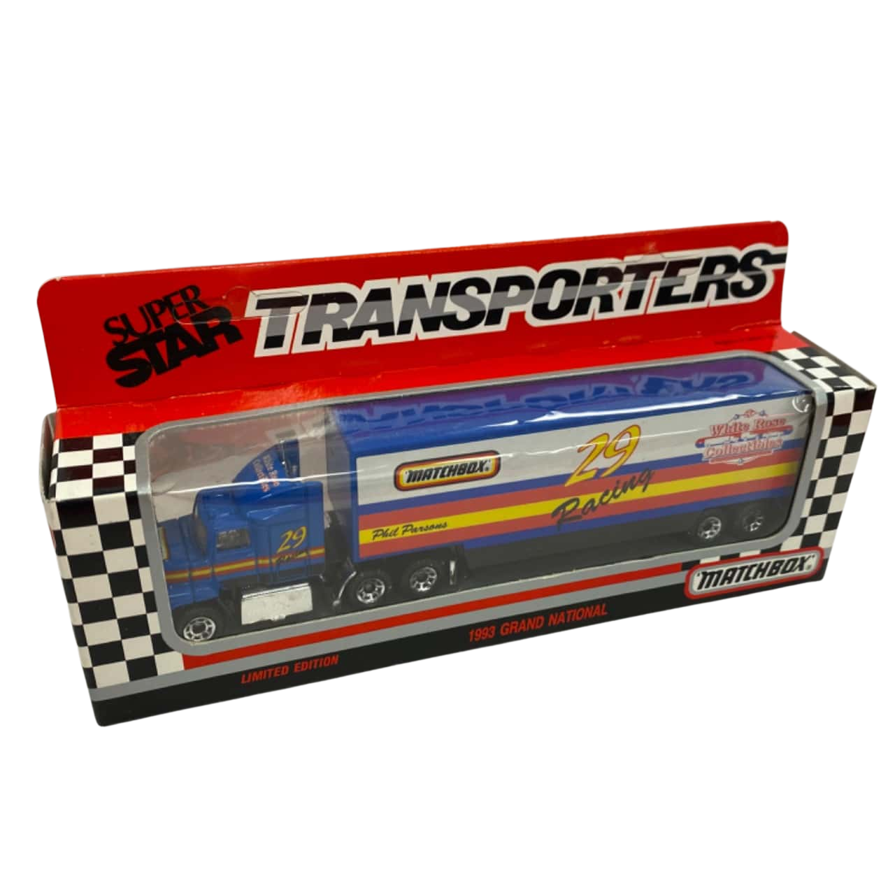 NWOT Vintage 1992 Matchbox Transporters Truck 29 Racing 1:64 Scale ...
