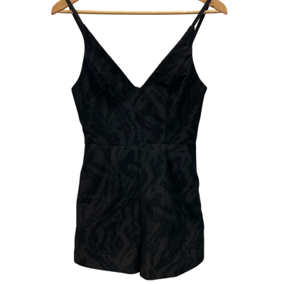Kookai Womens  Size 38 Short Sleeve Jumpsuit Black  