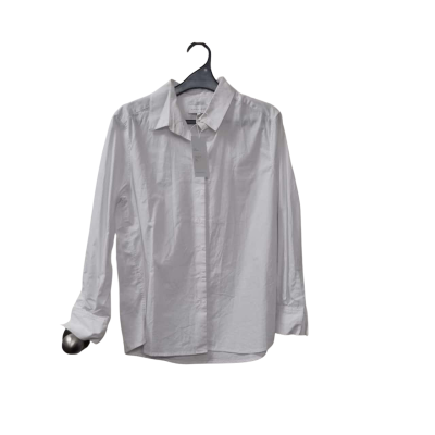 FRIEND of AUDREY Women's  Size 8 Long Sleeve Shirt in White 