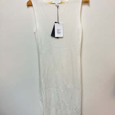 Witchery Womens  Size S Sleeveless Dress  Cream / White 