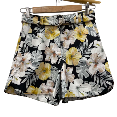 Portmans - Dressy Black Floral Shorts - Size 6 