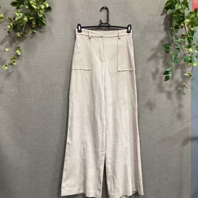 Bec & Bridge Womens Size 10 Wide Leg Billie Pants Almond 