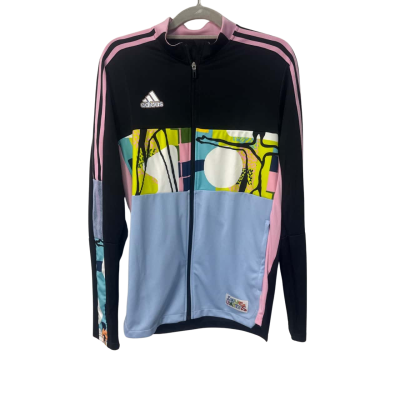 Love Unites Adidas Unisex  Size M Black  / Blue / Multicoloured sports jacket 