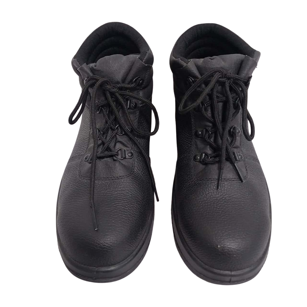 Jackeroo Men's boots, steel cap, Size 10, Black, leather.