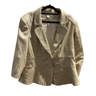Laura Ashley Womens  Size 16 Blazer Beige 