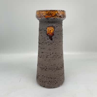 Vintage Retro Mid Century Hegnetslung Lervarefabrik Vase