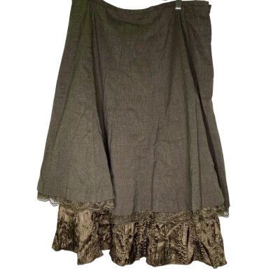 Brown sugar Womens  Size 16 Midi Skirt Brown 