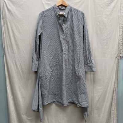 SCANLAN THEODORE Striped Long Sleeve Dress Size 8