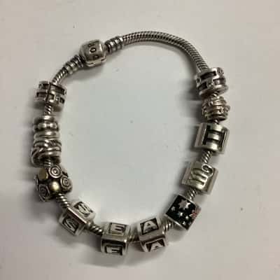 Pandora Womens Charm Bracelet Silver 