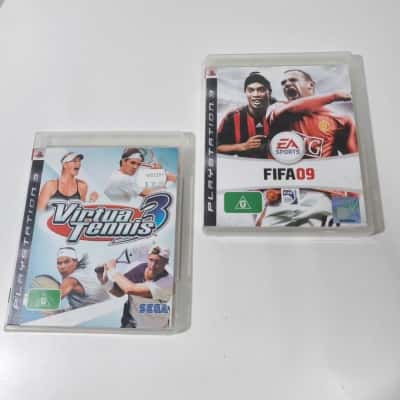 PS3 PlayStation 3 Games Bundle Virtua Tennis 3 and FIFA 09 Set of 2 PreOwned 