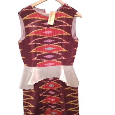  Womens  Size 10 Casual Dress Burnt Orange / Orange / Red 