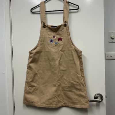 Princess Highway Women's embroided pinafore Size 12 Beige 