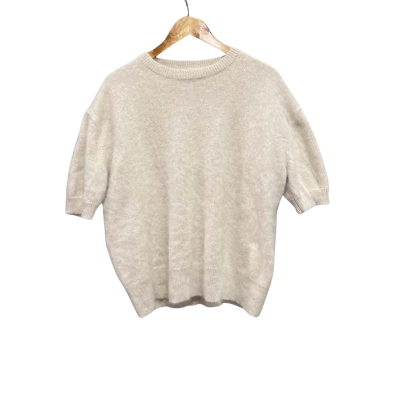 POL Clothing Womens  Size S Crew Neck Jumper Cream 