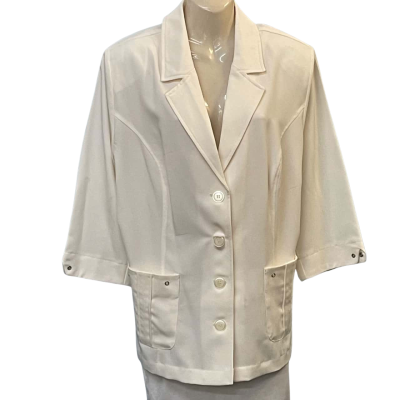 Established Womens Size 20 Suit Jacket Cream