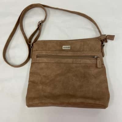 Cabrelli Womens Camel Coloured "Grab and Go" Crossbody Bag